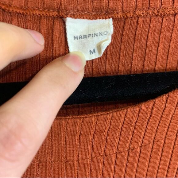Marfinno Sleeveless Knit Top Orange Size Medium - Picture 5 of 5